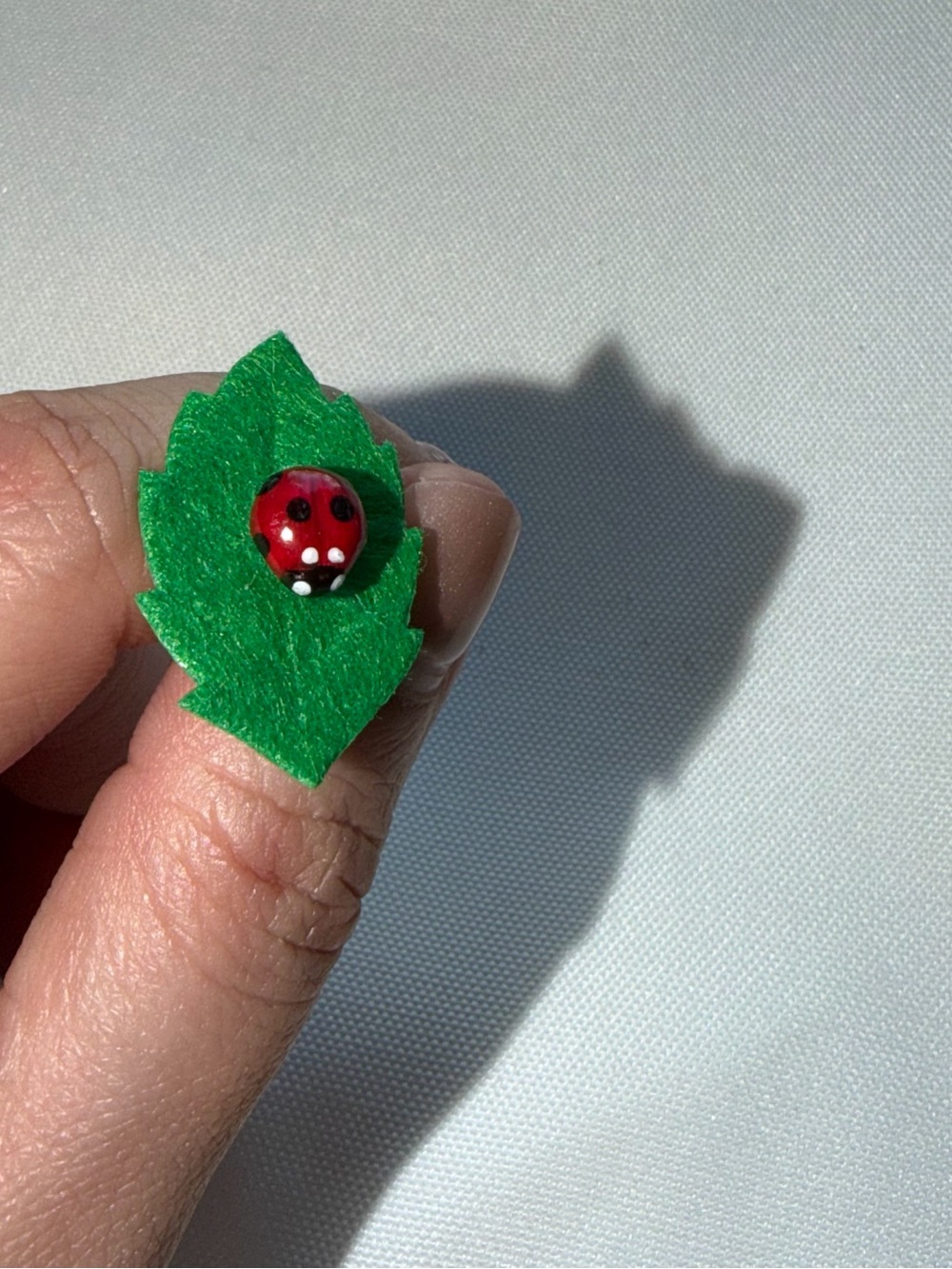 Mini Ladybug Pin Charm - handmade - Picture 5 of 7